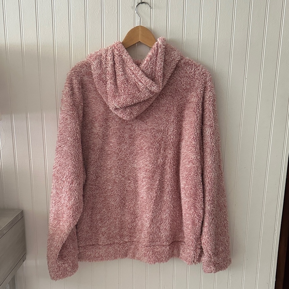Hurley Pink Fleece Hoodie Kangaroo Pocket Sweater Like New sz XL - Picture 11 of 13